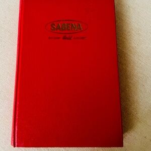 1950s Vintage Sabena Belgian World Airlines travel Book HC